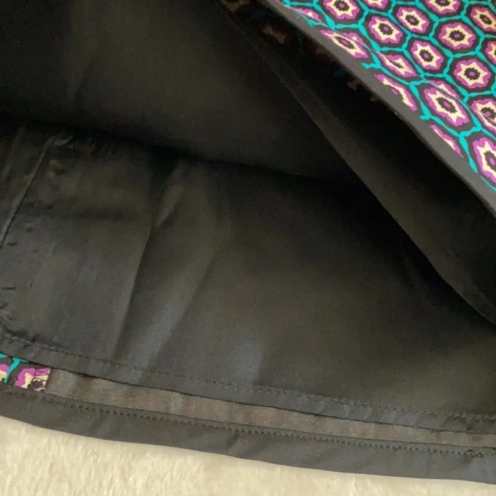 Nanette Lepore | Bohemian Geometric Print Stretch Cotton A-Line Mini Skirt 8 - Picture 7 of 16